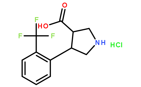 3-​Pyrrolidinecarboxyli​c acid, 4-​[2-​(trifluoromethyl)​phenyl]​-​, (3S,​4R)​-