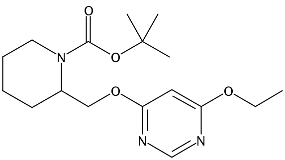 tert-Butyl 2-(((6-ethoxypyrimidin-4-yl)oxy)methyl)piperidine-1-carboxylate