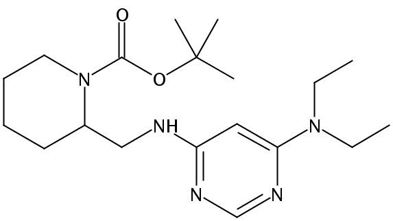 tert-Butyl 2-(((6-(diethylamino)pyrimidin-4-yl)amino)methyl)piperidine-1-carboxylate
