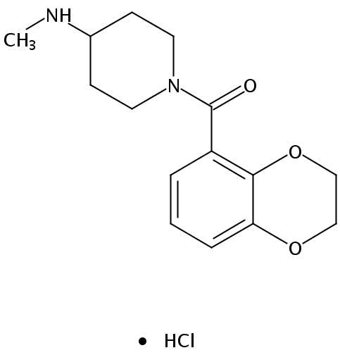 (2,3-Dihydrobenzo[b][1,4]dioxin-5-yl)(4-(methylamino)piperidin-1-yl)methanone hydrochloride