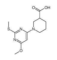 1-(6-Methoxy-2-(methylthio)pyrimidin-4-yl)piperidine-3-carboxylic acid