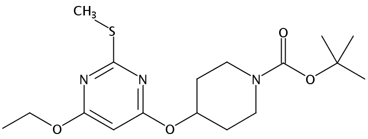 tert-Butyl 4-((6-ethoxy-2-(methylthio)pyrimidin-4-yl)oxy)piperidine-1-carboxylate