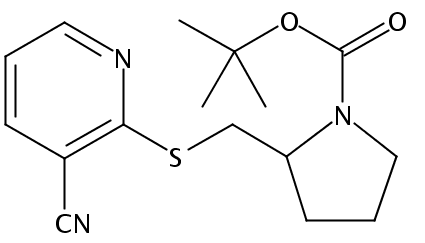 tert-Butyl 2-(((3-cyanopyridin-2-yl)thio)methyl)pyrrolidine-1-carboxylate