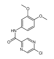 2-Pyrazinecarboxamide, 5-chloro-N-(3,4-dimethoxyphenyl)