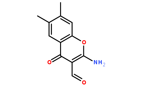 2-氨基-3-甲酰基-6,7-二甲基色酮