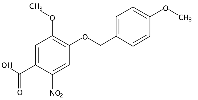 5-甲氧基-4-(4-甲氧基-苄氧基)-2-硝基苯甲酸