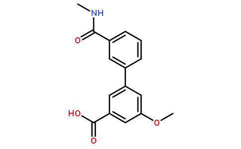 5-甲氧基-3-(甲基氨基甲酰)-[1,1-联苯]-3-羧酸
