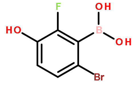 6-溴-2-氟-3-羟基苯基硼酸
