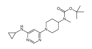 tert-Butyl (1-(6-(cyclopropylamino)pyrimidin-4-yl)piperidin-4-yl)(methyl)carbamate