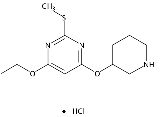 4-Ethoxy-2-(methylthio)-6-(piperidin-3-yloxy)pyrimidine hydrochloride