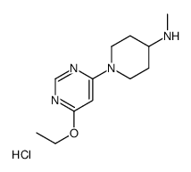 (1-(6-Ethoxypyrimidin-4-yl)piperidin-4-yl)methanamine hydrochloride