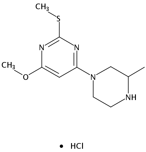 4-Methoxy-6-(3-methylpiperazin-1-yl)-2-(methylthio)pyrimidine hydrochloride