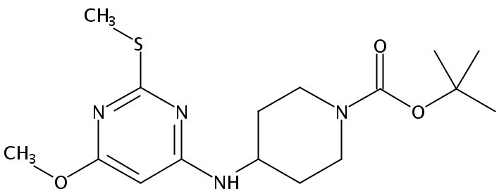 tert-Butyl 4-((6-methoxy-2-(methylthio)pyrimidin-4-yl)amino)piperidine-1-carboxylate