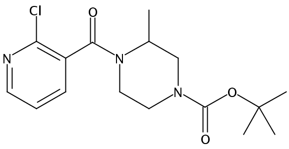 tert-Butyl 4-(2-chloronicotinoyl)-3-methylpiperazine-1-carboxylate