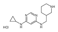 N4-Cyclopropyl-N6-(piperidin-3-ylmethyl)pyrimidine-4,6-diamine hydrochloride