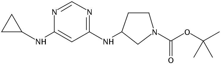 tert-Butyl 3-((6-(cyclopropylamino)pyrimidin-4-yl)amino)pyrrolidine-1-carboxylate