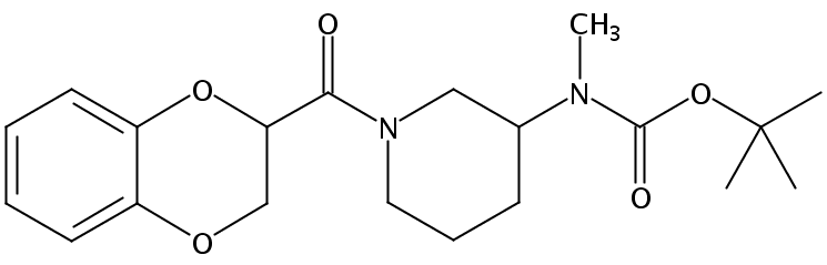 tert-Butyl (1-(2,3-dihydrobenzo[b][1,4]dioxine-2-carbonyl)piperidin-3-yl)(methyl)carbamate