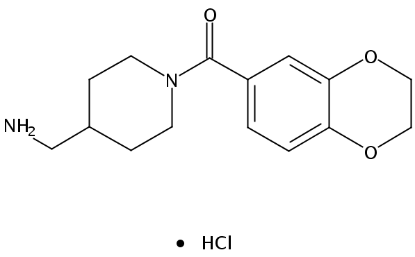 (4-(Aminomethyl)piperidin-1-yl)(2,3-dihydrobenzo[b][1,4]dioxin-6-yl)methanone hydrochloride