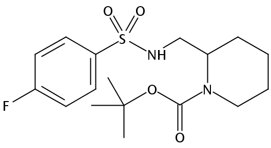 tert-Butyl 2-((4-fluorophenylsulfonamido)methyl)piperidine-1-carboxylate