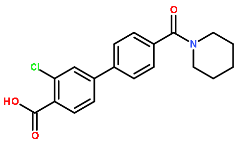 3-氯-4-(哌啶-1-羰基)-[1,1-聯(lián)苯]-4-羧酸