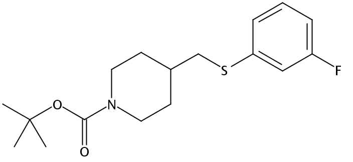 tert-Butyl 4-(((3-fluorophenyl)thio)methyl)piperidine-1-carboxylate