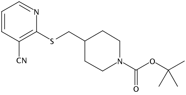 tert-Butyl 4-(((3-cyanopyridin-2-yl)thio)methyl)piperidine-1-carboxylate