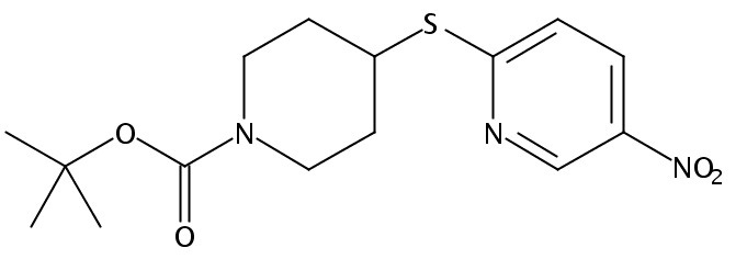 tert-Butyl 4-((5-nitropyridin-2-yl)thio)piperidine-1-carboxylate