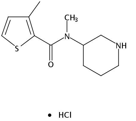 N,3-Dimethyl-N-(piperidin-3-yl)thiophene-2-carboxamide hydrochloride