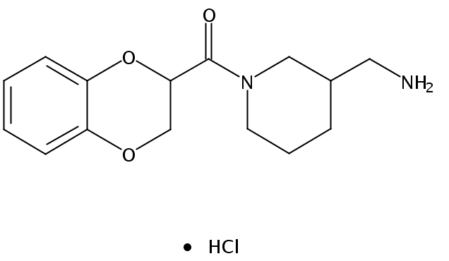 (3-(Aminomethyl)piperidin-1-yl)(2,3-dihydrobenzo[b][1,4]dioxin-2-yl)methanone hydrochloride