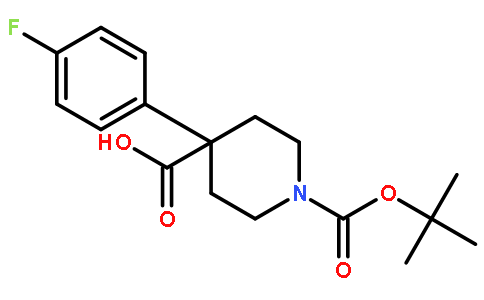 1-(叔丁氧基羰基)-4-(4-氟苯基)哌啶-4-羧酸