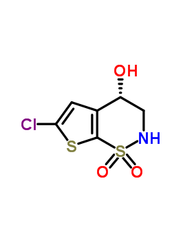 (S)-6-氯-3,4-二氢-2H-噻吩[3,2-E]-1,2-噻嗪-4-醇 1,1-二氧化氮