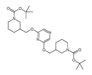Di-tert-Butyl 3,3'-((pyrazine-2,6-diylbis(oxy))bis(methylene))bis(piperidine-1-carboxylate)