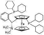 (R)-(+)-[(R)-2-Dicyclohexylphosphinoferrocenyl](N,N-dimethylamino)(2-dicyclohexylphosphinophenyl)methane, min. 97%