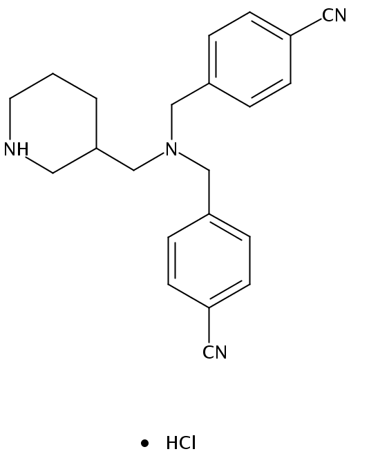 4,4'-(((Piperidin-3-ylmethyl)azanediyl)bis(methylene))dibenzonitrile hydrochloride