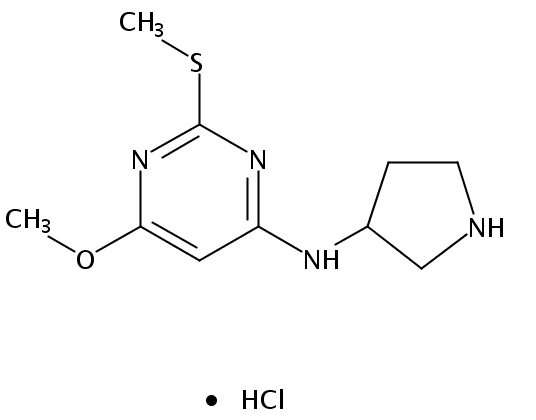 6-Methoxy-2-(methylthio)-N-(pyrrolidin-3-yl)pyrimidin-4-amine hydrochloride