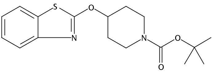 tert-Butyl 4-(benzo[d]thiazol-2-yloxy)piperidine-1-carboxylate