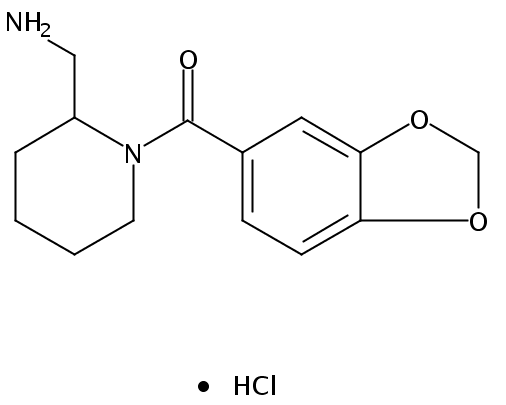 (2-(Aminomethyl)piperidin-1-yl)(benzo[d][1,3]dioxol-5-yl)methanone hydrochloride