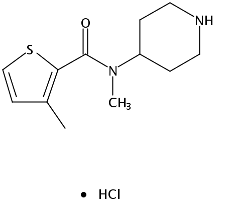 N,3-Dimethyl-N-(piperidin-4-yl)thiophene-2-carboxamide hydrochloride