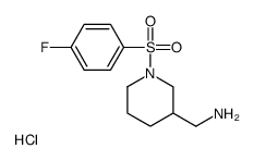 (1-((4-Fluorophenyl)sulfonyl)piperidin-3-yl)methanamine hydrochloride