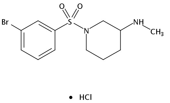 (1-((3-Bromophenyl)sulfonyl)piperidin-3-yl)methanamine hydrochloride