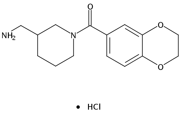 (3-(Aminomethyl)piperidin-1-yl)(2,3-dihydrobenzo[b][1,4]dioxin-6-yl)methanone hydrochloride