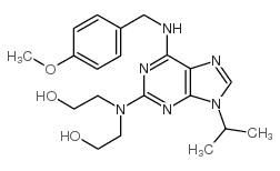 2-[2-hydroxyethyl-[6-[(4-methoxyphenyl)methylamino]-9-propan-2-ylpurin-2-yl]amino]ethanol