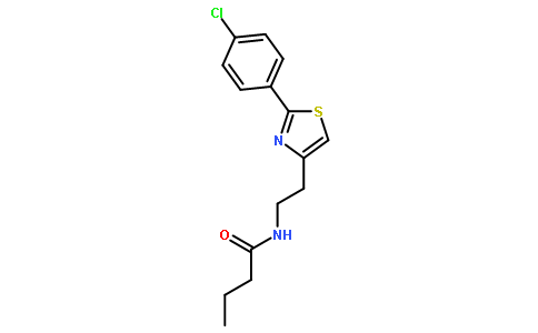N-[2-[2-(4-chlorophenyl)-1,3-thiazol-4-yl]ethyl]butanamide