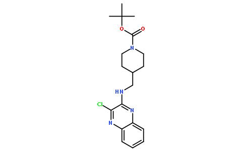 4-[[(3-氯-2-喹喔啉基)氨基]甲基]-1-哌啶甲酸叔丁酯