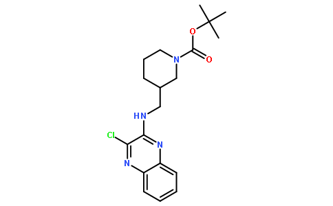 3-[[(3-氯-2-喹喔啉基)氨基]甲基]-1-哌啶甲酸叔丁酯