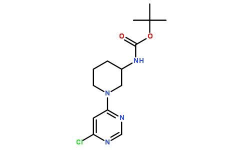 N-[1-(6-氯-4-嘧啶基)-3-哌啶基]氨基甲酸叔丁酯