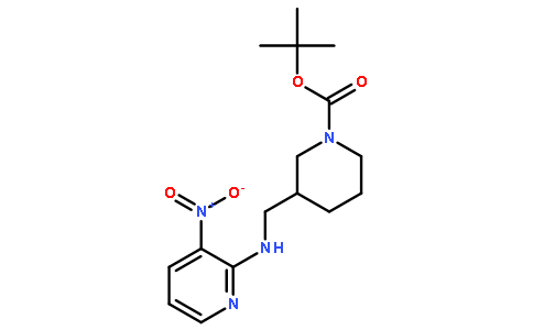 2-Methyl-2-propanyl 3-{[(3-nitro-2-pyridinyl)amino]methyl}-1-pipe ridinecarboxylate