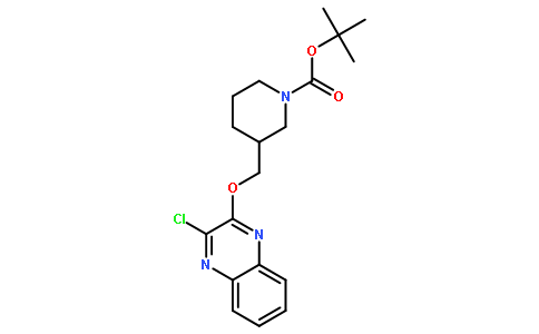 3-[[(3-氯-2-喹喔啉基)氧基]甲基]-1-哌啶甲酸叔丁酯