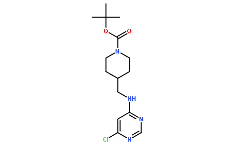 tert-butyl 4-[[(6-chloropyrimidin-4-yl)amino]methyl]piperidine-1-carboxylate