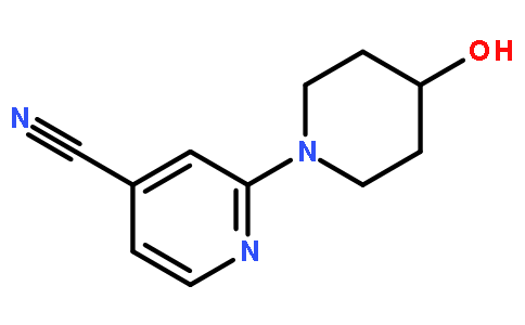 2-(4-hydroxypiperidin-1-yl)pyridine-4-carbonitrile